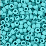 Toho rocailles 8/0 rond Opaque-Frosted Turquoise - TR-08-55F